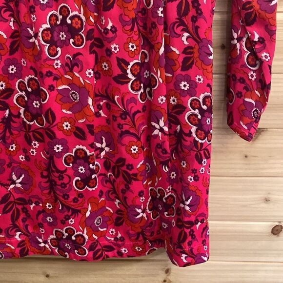 Maeve By Anthropologie Size Medium Wrap Front Tulip Hem Long Sleeve Dress - Picture 12 of 16